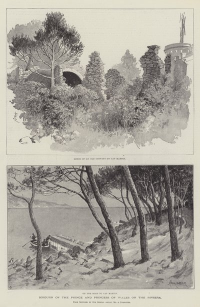 Sojourn of the Prince and Princess of Wales on the Riviera by Amedee Forestier